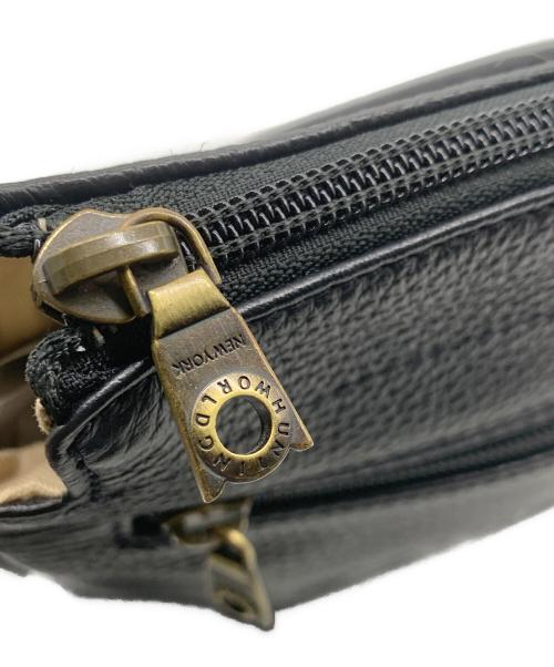 HUNTING WORLD（ハンティングワールド）HUNTING WORLD (ハンティングワールド) ショルダーバッグ ブラックの古着・服飾アイテム