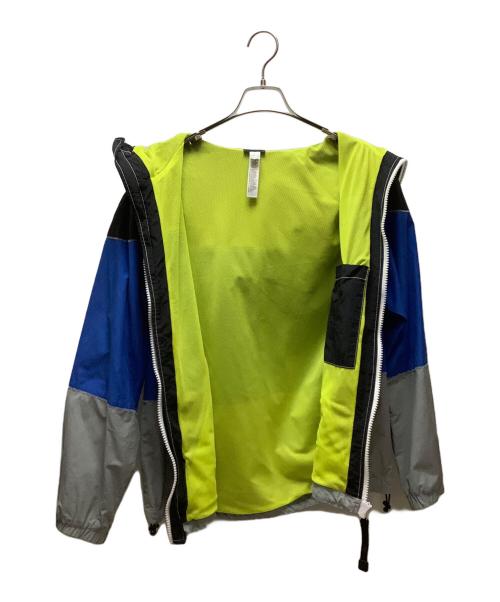 DIESEL（ディーゼル）DIESEL (ディーゼル) ナイロンジャケット ブラック×ブルー サイズ:Sの古着・服飾アイテム