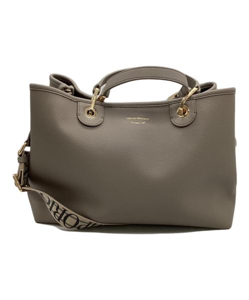 EMPORIO ARMANI（エンポリオ アルマーニ）EMPORIO ARMANI (エンポリオアルマーニ) トートバッグ ライトグレーの古着・服飾アイテム