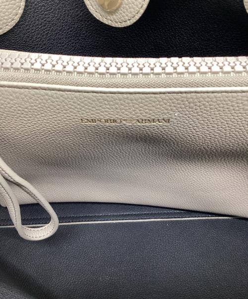 EMPORIO ARMANI（エンポリオ アルマーニ）EMPORIO ARMANI (エンポリオアルマーニ) トートバッグ ライトグレーの古着・服飾アイテム