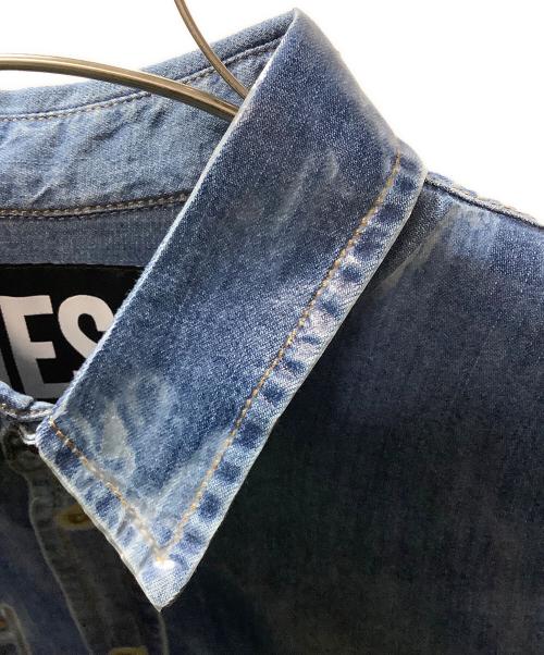 DIESEL（ディーゼル）DIESEL (ディーゼル) 長袖シャツ スカイブルー サイズ:XSの古着・服飾アイテム