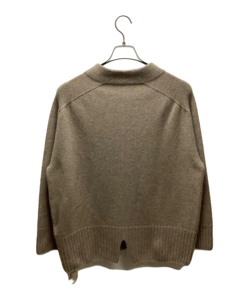 LUYUAN ROSE（ルーエン ローズ）LUYUAN ROSE (ルーエン ローズ) 薄手ニット ブラウン サイズ:Lの古着・服飾アイテム