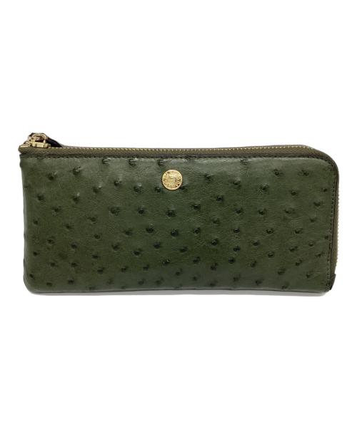 BARCOS（バルコス）BARCOS (バルコス) 長財布 グリーンの古着・服飾アイテム