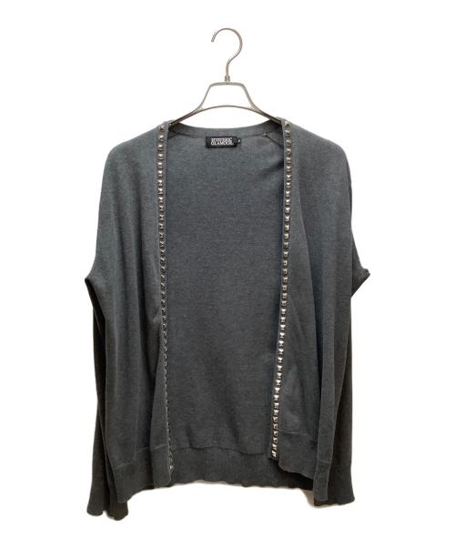 Hysteric Glamour（ヒステリックグラマー）Hysteric Glamour (ヒステリックグラマー) 薄手カーディガン グレー サイズ:Mの古着・服飾アイテム