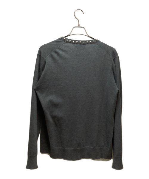 Hysteric Glamour（ヒステリックグラマー）Hysteric Glamour (ヒステリックグラマー) 薄手カーディガン グレー サイズ:Mの古着・服飾アイテム