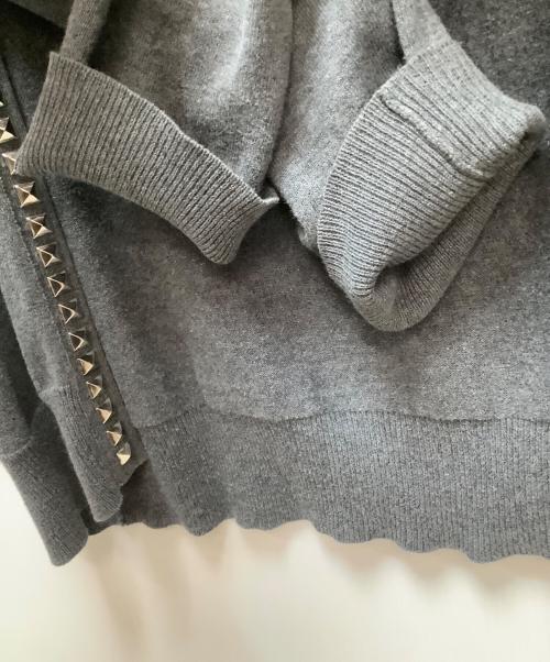 Hysteric Glamour（ヒステリックグラマー）Hysteric Glamour (ヒステリックグラマー) 薄手カーディガン グレー サイズ:Mの古着・服飾アイテム