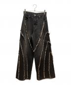 PAGEBOYページボーイ）の古着「デニムパンツ」｜ブラック