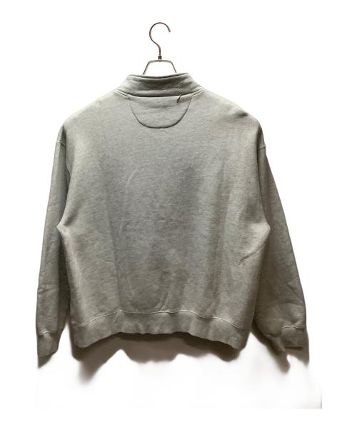 HUF（ハフ）HUF (ハフ) ハーフジップスウェット ライトグレー サイズ:XLの古着・服飾アイテム