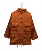 MARU SANKAKU PEKEマルサンカクペケ）の古着「アサルトジャケット」｜オレンジ