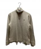 POLO RALPH LAURENポロ・ラルフローレン）の古着「ハーフジップスウェット」｜アイボリー