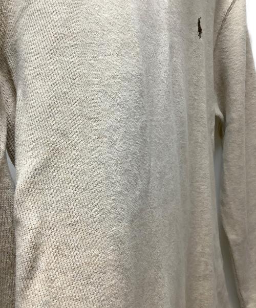 POLO RALPH LAUREN（ポロ・ラルフローレン）POLO RALPH LAUREN (ポロ・ラルフローレン) ハーフジップスウェット アイボリー サイズ:Sの古着・服飾アイテム