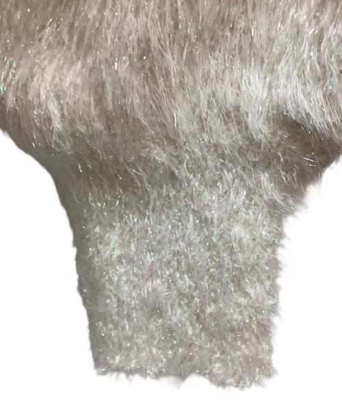 MARY QUANT（マリークヮント）MARY QUANT (マリークヮント) 厚手カーディガン ホワイト サイズ:Mの古着・服飾アイテム