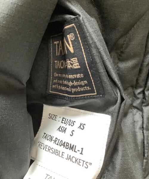 TAION（タイオン）TAION (タイオン) キルティングジャケット ブラック サイズ:Sの古着・服飾アイテム