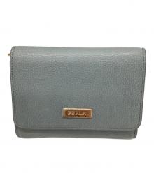 FURLA（フルラ）の古着「3つ折り財布」｜スカイブルー