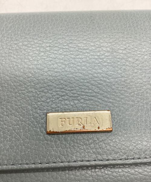 FURLA（フルラ）FURLA (フルラ) 3つ折り財布 スカイブルーの古着・服飾アイテム