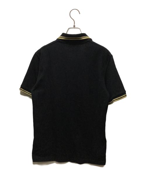 FRED PERRY（フレッドペリー）FRED PERRY (フレッドペリー) 半袖ポロシャツ ブラック×イエロー サイズ:38の古着・服飾アイテム