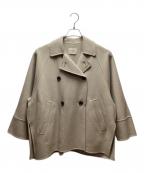 IENAイエナ）の古着「スーパー160ダブルフェイス ショートコート」｜ベージュ