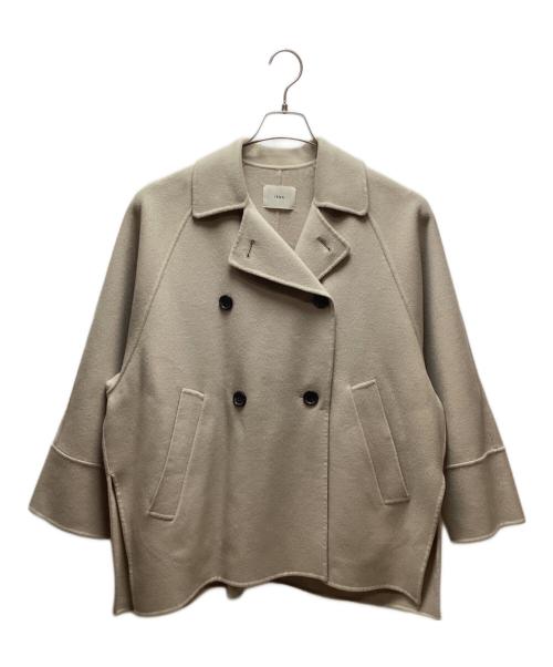 IENA（イエナ）IENA (イエナ) スーパー160ダブルフェイス ショートコート ベージュ サイズ:36の古着・服飾アイテム
