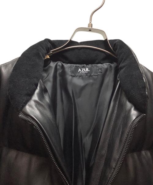 AZUL by moussy（アズールバイマウジー）AZUL by moussy (アズールバイマウジー) ダウンジャケット ブラック サイズ:Lの古着・服飾アイテム