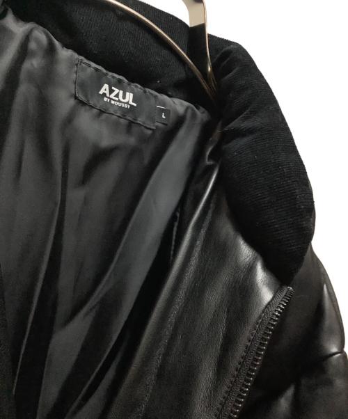 AZUL by moussy（アズールバイマウジー）AZUL by moussy (アズールバイマウジー) ダウンジャケット ブラック サイズ:Lの古着・服飾アイテム