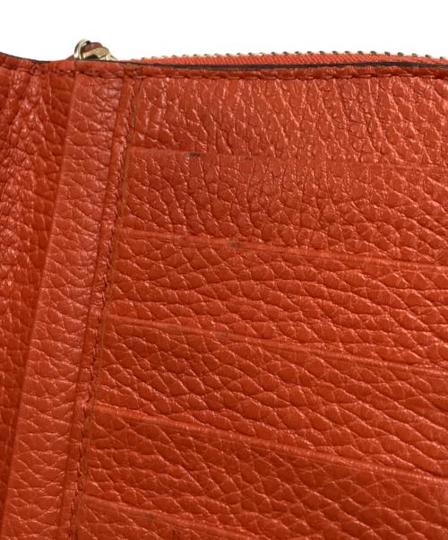 GUCCI（グッチ）GUCCI (グッチ) ラウンドファスナー財布 オレンジの古着・服飾アイテム