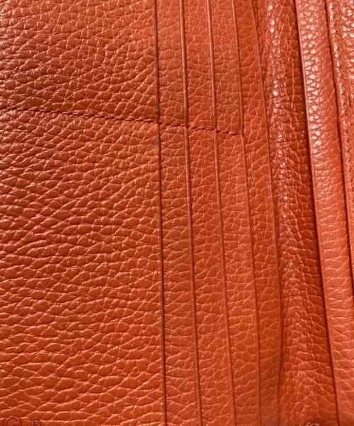 GUCCI（グッチ）GUCCI (グッチ) ラウンドファスナー財布 オレンジの古着・服飾アイテム