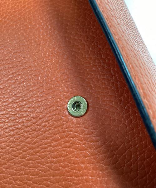 GUCCI（グッチ）GUCCI (グッチ) ラウンドファスナー財布 オレンジの古着・服飾アイテム