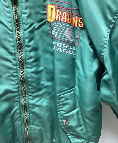 Barcelona DRAGONS（バスセロナドラゴンズ）Barcelona DRAGONS (バスセロナドラゴンズ) ブルゾン グリーン サイズ:Mの古着・服飾アイテム