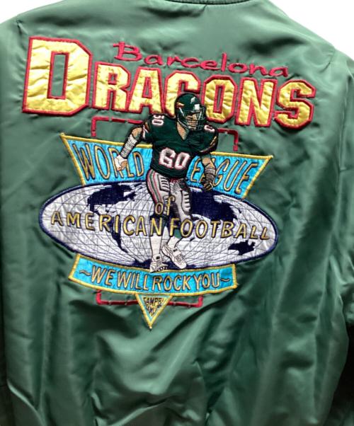 Barcelona DRAGONS（バスセロナドラゴンズ）Barcelona DRAGONS (バスセロナドラゴンズ) ブルゾン グリーン サイズ:Mの古着・服飾アイテム