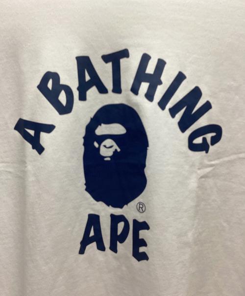 A BATHING APE（ア ベイシング エイプ）A BATHING APE (ア ベイシング エイプ) 半袖カットソー ホワイト サイズ:XXLの古着・服飾アイテム