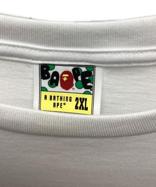 A BATHING APE（ア ベイシング エイプ）A BATHING APE (ア ベイシング エイプ) 半袖カットソー ホワイト サイズ:XXLの古着・服飾アイテム