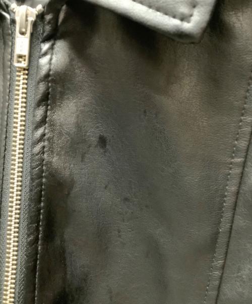 PUNYUS（プニュズ）PUNYUS (プニュズ) フェイクレザージャケット ブラック サイズ:SIZE3の古着・服飾アイテム