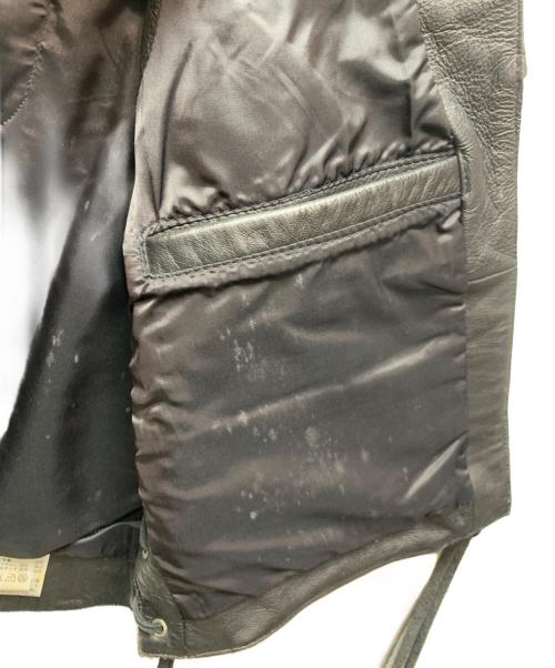 HARLEY-DAVIDSON（ハーレーダビッドソン）HARLEY-DAVIDSON (ハーレーダビッドソン) レザーベスト ブラック サイズ:Ｌの古着・服飾アイテム