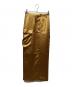 CLANE（クラネ）の古着「SATIN CARGO STRAIGHT SKIRT」｜イエロー