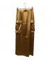 CLANE (クラネ) SATIN CARGO STRAIGHT SKIRT イエロー サイズ:SIZE1：7000円