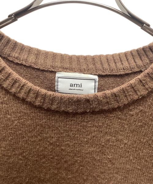 AMI Alexandre Mattiussi（アミアレクサンドルマテュッシ）AMI Alexandre Mattiussi (アミアレクサンドルマテュッシ) 厚手ニット ブラウン サイズ:Freeの古着・服飾アイテム
