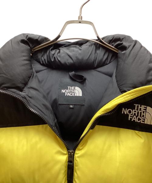 THE NORTH FACE（ザ ノース フェイス）THE NORTH FACE (ザ ノース フェイス) ダウンジャケット イエロー×ブラック サイズ:Lの古着・服飾アイテム