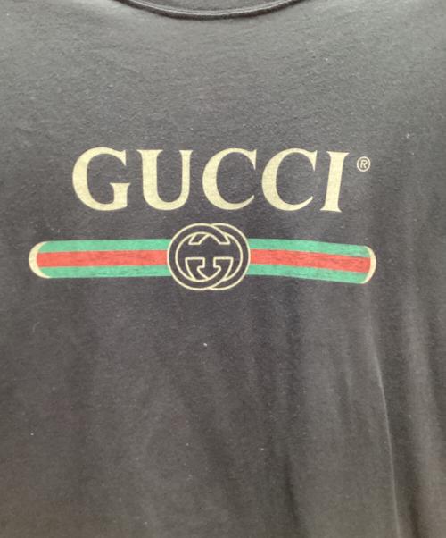GUCCI（グッチ）GUCCI (グッチ) 半袖カットソー ブラック サイズ:Mの古着・服飾アイテム