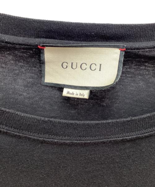 GUCCI（グッチ）GUCCI (グッチ) 半袖カットソー ブラック サイズ:Mの古着・服飾アイテム