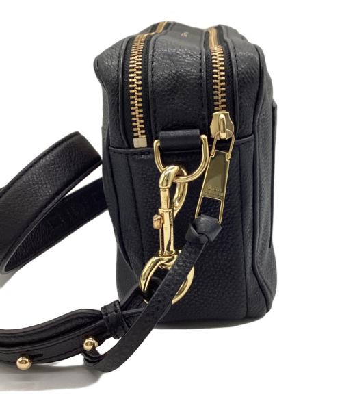 MARC JACOBS（マークジェイコブズ）MARC JACOBS (マークジェイコブズ) ショルダーバッグ ブラック×ゴールドの古着・服飾アイテム