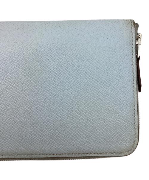 HERMES（エルメス）HERMES (エルメス) ラウンドファスナー財布 スカイブルーの古着・服飾アイテム