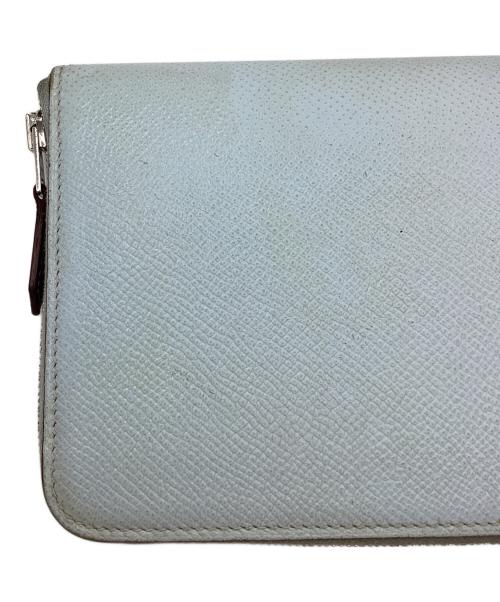 HERMES（エルメス）HERMES (エルメス) ラウンドファスナー財布 スカイブルーの古着・服飾アイテム