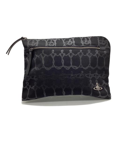 Vivienne Westwood（ヴィヴィアンウエストウッド）Vivienne Westwood (ヴィヴィアンウエストウッド) クラッチバッグ ブラックの古着・服飾アイテム