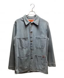 UNIVERSAL OVERALL（ユニバーサルオーバーオール）の古着「デニムカバーオール」｜ブルー