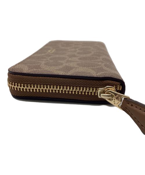 COACH（コーチ）COACH (コーチ) ラウンドファスナー財布 モカの古着・服飾アイテム