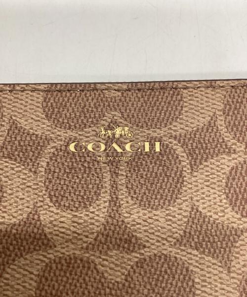 COACH（コーチ）COACH (コーチ) ラウンドファスナー財布 モカの古着・服飾アイテム