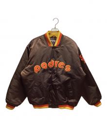 Cooperstown×Majestic（クーパーズタウン×マジェスティック）の古着「スタジャン」｜ブラウン