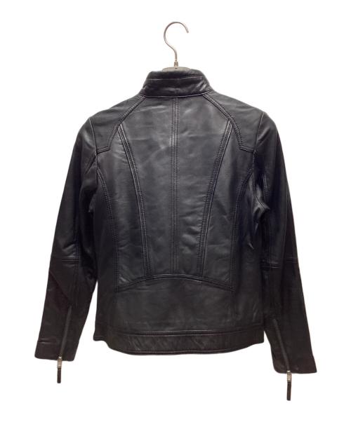 Haruf（ハルフ）Haruf (ハルフ) ラムレザージャケット ブラック サイズ:Mの古着・服飾アイテム