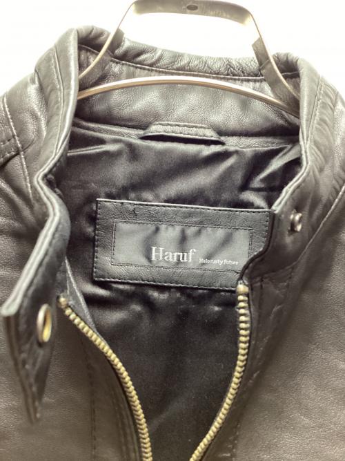 Haruf（ハルフ）Haruf (ハルフ) ラムレザージャケット ブラック サイズ:Mの古着・服飾アイテム
