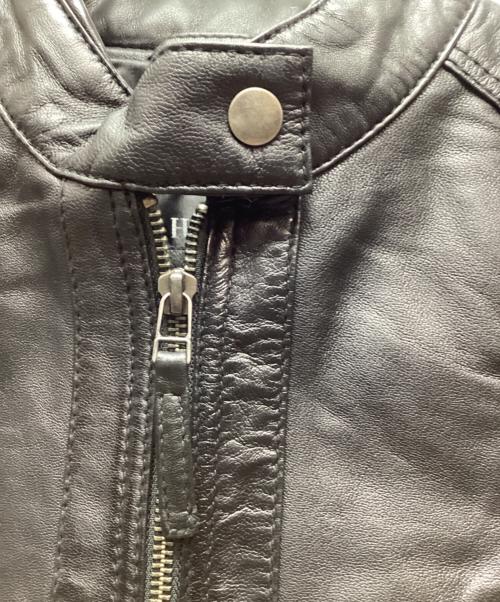 Haruf（ハルフ）Haruf (ハルフ) ラムレザージャケット ブラック サイズ:Mの古着・服飾アイテム
